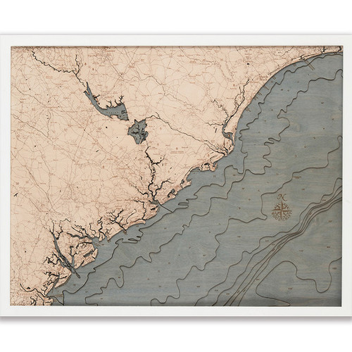 South Carolina Coast - White Frame