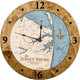 Jersey Shore Nautical Wood Clock