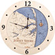 Jersey Shore Nautical Wood Clock