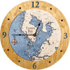 Tampa Bay Nautical Topographic Wood Clock - Customizable